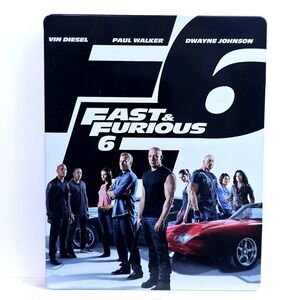 Universal Fast & Furious 6 Blu-ray Steelbook F6 Vin Diesel Paul Walker DVD Rare